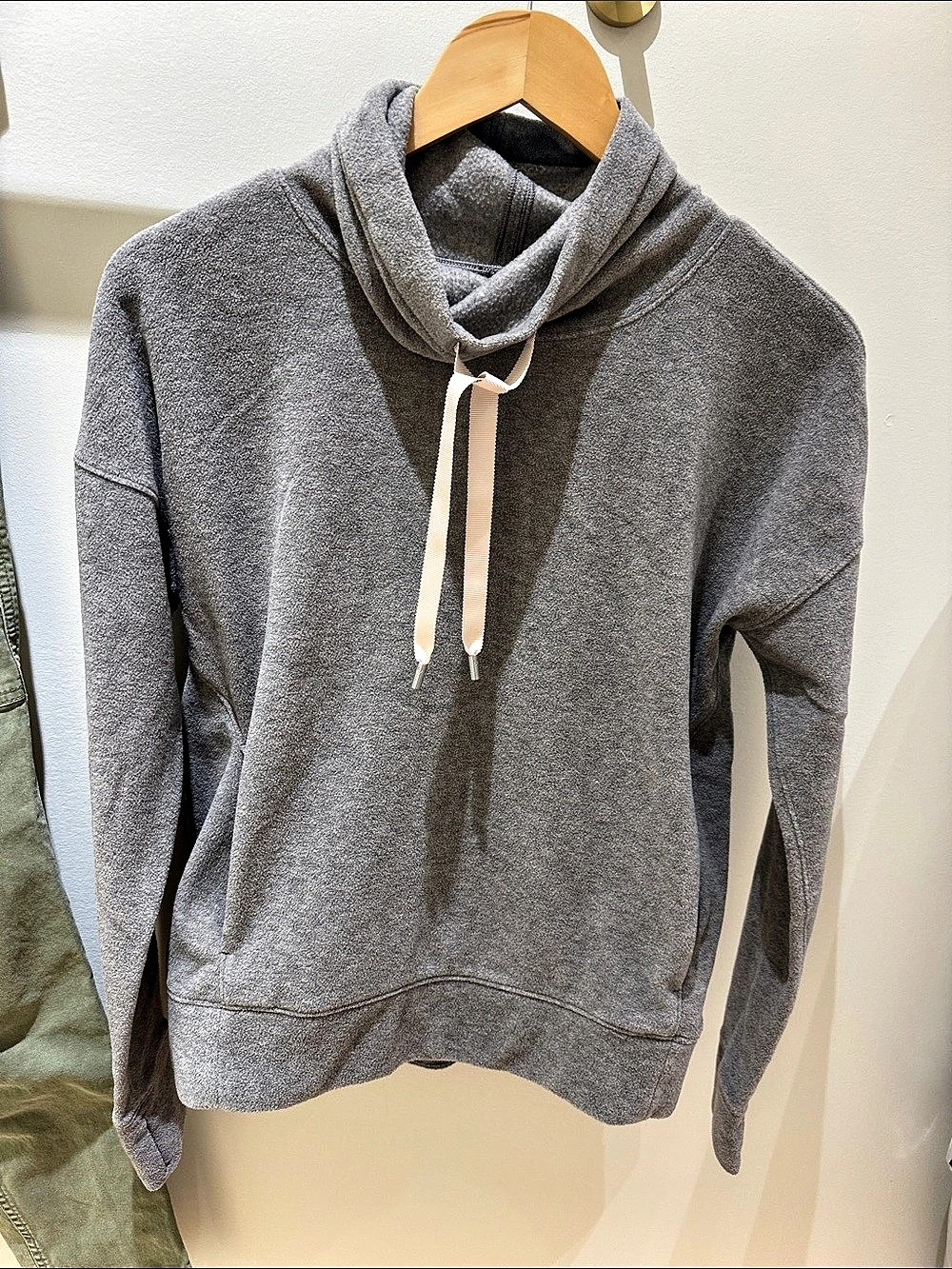 lululemon Go Forward Pullover Gray Cowl Neck Hoodie